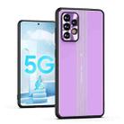 For Samsung Galaxy A52 5G Jianfeng Series TPU+ Metal Shockproof Protective Case(Purple) - 1