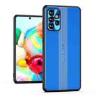 For Samsung Galaxy A72 5G Jianfeng Series TPU+ Metal Shockproof Protective Case(Blue) - 1