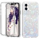 For iPhone 11 Shockproof PC+TPU Back Protective Case + Front PET Screen Protector(Colorful Shell Pattern) - 1
