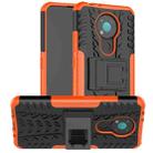 For Nokia 3.4 / 5.4 Tire Texture Shockproof TPU+PC Protective Case with Holder(Orange) - 1