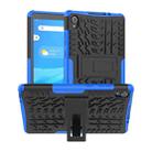 For Lenovo Tab M8 (2020) TB-8705F 8.0 inch Tire Texture Shockproof TPU+PC Protective Case with Holder(Blue) - 1