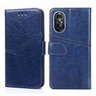 For Huawei nova 8 5G Geometric Stitching Horizontal Flip TPU + PU Leather Case with Holder & Card Slots & Wallet(Blue) - 1