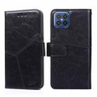 For Huawei nova 8 SE Geometric Stitching Horizontal Flip TPU + PU Leather Case with Holder & Card Slots & Wallet(Black) - 1