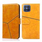 For Huawei nova 8 SE Geometric Stitching Horizontal Flip TPU + PU Leather Case with Holder & Card Slots & Wallet(Yellow) - 1