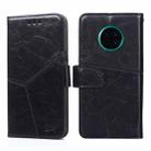 For Huawei Mate 30 Geometric Stitching Horizontal Flip TPU + PU Leather Case with Holder & Card Slots & Wallet(Black) - 1