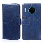 For Huawei Mate 30 Pro Geometric Stitching Horizontal Flip TPU + PU Leather Case with Holder & Card Slots & Wallet(Blue) - 1