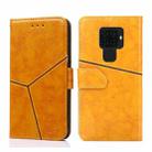 For Huawei Mate 30 Lite Geometric Stitching Horizontal Flip TPU + PU Leather Case with Holder & Card Slots & Wallet(Yellow) - 1