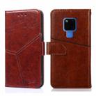 For Huawei Mate 20 Geometric Stitching Horizontal Flip TPU + PU Leather Case with Holder & Card Slots & Wallet(Dark Brown) - 1