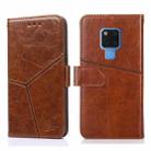 For Huawei Mate 20 Geometric Stitching Horizontal Flip TPU + PU Leather Case with Holder & Card Slots & Wallet(Light Brown) - 1