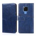 For Huawei Mate 20 Geometric Stitching Horizontal Flip TPU + PU Leather Case with Holder & Card Slots & Wallet(Blue) - 1