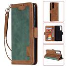 For Samsung Galaxy S21 5G Retro Splicing Horizontal Flip Leather Case with Card Slots & Holder & Wallet(Green) - 1