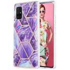 For Samsung Galaxy A71 5G 3D Electroplating Marble Pattern TPU Protective Case(Dark Purple) - 1