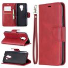 For Huawei Mate 30 Lite Retro Lambskin Texture Pure Color Horizontal Flip PU Leather Case with Holder & Card Slots & Wallet & Lanyard(Red) - 1