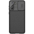 For Samsung Galaxy S21 Plus 5G NILLKIN Black Mirror Pro Series Camshield Full Coverage Dust-proof Scratch Resistant Phone Case(Black) - 1