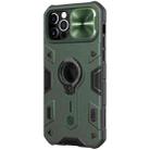 For iPhone 12 / 12 Pro NILLKIN Shockproof CamShield Armor Protective Case with Invisible Ring Holder(Green) - 2
