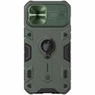 For iPhone 12 Pro Max NILLKIN Shockproof CamShield Armor Protective Case with Invisible Ring Holder(Green) - 1