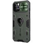 For iPhone 12 Pro Max NILLKIN Shockproof CamShield Armor Protective Case with Invisible Ring Holder(Green) - 2
