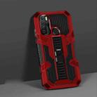 For Infinix Note7 Lite / Hot 9 Vanguard Warrior All Inclusive Double-color Shockproof TPU + PC Protective Case with Holder(Red) - 1
