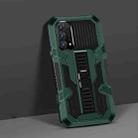 For OPPO Reno5 5G Vanguard Warrior All Inclusive Double-color Shockproof TPU + PC Protective Case with Holder(Graphite Green) - 1