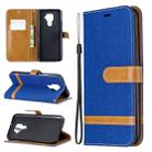 For Huawei Mate 30 Lite Color Matching Denim Texture Horizontal Flip Leather Case with Holder & Card Slots & Wallet & Lanyard(Royal Blue) - 1