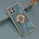 For Huawei nova 8 SE 6D Electroplating Full Coverage Silicone Protective Case with Magnetic Ring Holder(Grey) - 1
