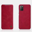 For Xiaomi Poco M3 NILLKIN QIN Series Crazy Horse Texture Horizontal Flip Leather Case with Card Slot(Red) - 1