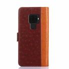 For Huawei Mate 30 Lite Ostrich Texture PU + TPU Horizontal Flip Leather Case with Holder & Card Slots & Wallet(Brown) - 4