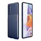 For LG Stylo 7 5G Carbon Fiber Texture Shockproof TPU Case(Blue) - 1