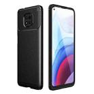 For Motorola Moto G Power (2021) Carbon Fiber Texture Shockproof TPU Case(Black) - 1