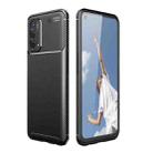 For OPPO A93 5G Carbon Fiber Texture Shockproof TPU Case(Black) - 1