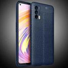 For OPPO Realme V15 Litchi Texture Shockproof TPU Case(Navy Blue) - 1