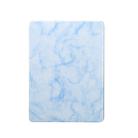 For iPad 10.2 inch Marble Texture Pattern Horizontal Flip Leather Case, with Three-folding Holder & Pen Slot & Sleep / Wake-up Function(Blue) - 2