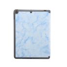 For iPad 10.2 inch Marble Texture Pattern Horizontal Flip Leather Case, with Three-folding Holder & Pen Slot & Sleep / Wake-up Function(Blue) - 3