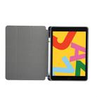 For iPad 10.2 inch Marble Texture Pattern Horizontal Flip Leather Case, with Three-folding Holder & Pen Slot & Sleep / Wake-up Function(Blue) - 7