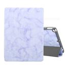 For iPad 10.2 inch Marble Texture Pattern Horizontal Flip Leather Case, with Three-folding Holder & Pen Slot & Sleep / Wake-up Function(Purple) - 1