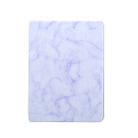For iPad 10.2 inch Marble Texture Pattern Horizontal Flip Leather Case, with Three-folding Holder & Pen Slot & Sleep / Wake-up Function(Purple) - 2
