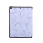 For iPad 10.2 inch Marble Texture Pattern Horizontal Flip Leather Case, with Three-folding Holder & Pen Slot & Sleep / Wake-up Function(Purple) - 3