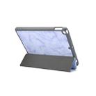 For iPad 10.2 inch Marble Texture Pattern Horizontal Flip Leather Case, with Three-folding Holder & Pen Slot & Sleep / Wake-up Function(Purple) - 4