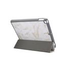 For iPad 10.2 inch Marble Texture Pattern Horizontal Flip Leather Case, with Three-folding Holder & Pen Slot & Sleep / Wake-up Function(Grey) - 4