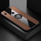 For Xiaomi Redmi 7 XINLI Stitching Cloth Texture Shockproof TPU Protective Case with Ring Holder(Brown) - 1