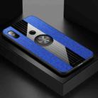 For Xiaomi Redmi Note 5 XINLI Stitching Cloth Texture Shockproof TPU Protective Case with Ring Holder(Blue) - 1