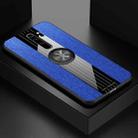 For Xiaomi Redmi Note 8 XINLI Stitching Cloth Texture Shockproof TPU Protective Case with Ring Holder(Blue) - 1