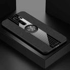 For Xiaomi Redmi Note 8 Pro XINLI Stitching Cloth Texture Shockproof TPU Protective Case with Ring Holder(Black) - 1