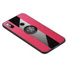 For Xiaomi Mi Max 3 XINLI Stitching Cloth Texture Shockproof TPU Protective Case with Ring Holder(Red) - 1