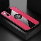 For Xiaomi Mi 9 SE XINLI Stitching Cloth Texture Shockproof TPU Protective Case with Ring Holder(Red) - 1