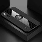 For Xiaomi Mi CC9e XINLI Stitching Cloth Texture Shockproof TPU Protective Case with Ring Holder(Black) - 1