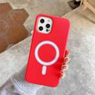 For iPhone 11 Nano Silicone Full Coverage Shockproof Magsafe Case (Red) - 1