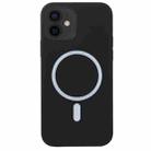 For iPhone 12 mini Nano Silicone Shockproof Magsafe Case (Black) - 1