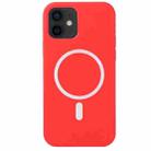 For iPhone 12 mini Nano Silicone Shockproof Magsafe Case (Red) - 1