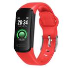 HAMTOD V101 0.96 inch IPS Screen Smart Sport Watch, Support Multiple Sports Modes / Message Push / Heart Rate Monitoring / Sleep Monitoring / Blood Pressure Measurement(Red) - 1